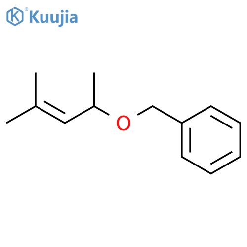 BENZENE, [[(1,3-DIMETHYL-2-BUTENYL)OXY]METHYL]- structure