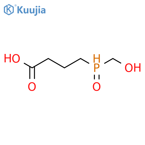 BUTANOIC ACID, 4-(HYDROXYMETHYLPHOSPHINYL)- structure