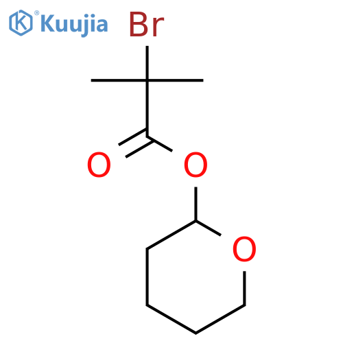 Oxan-2-yl 2-bromo-2-methylpropanoate structure