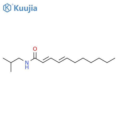 2,4-Undecadienamide, N-(2-methylpropyl)-, (E,E)- structure