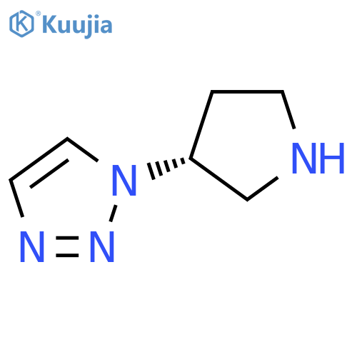 1-(3R)-pyrrolidin-3-yl-1H-1,2,3-triazole structure