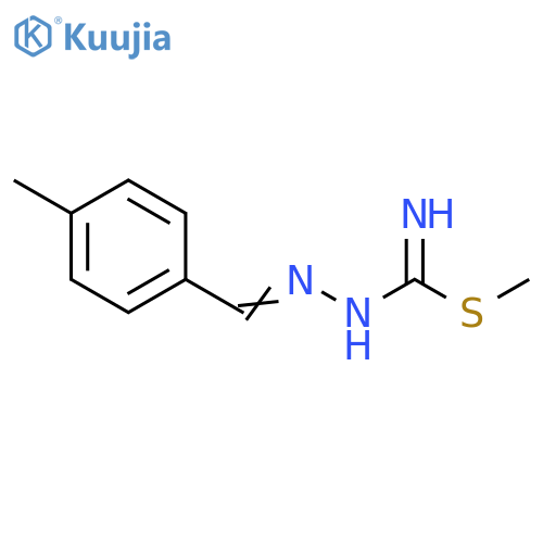 Hydrazinecarboximidothioic acid, [(4-methylphenyl)methylene]-, methylester structure
