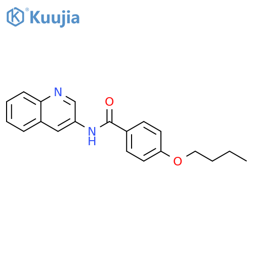 Benzamide, 4-butoxy-N-3-quinolinyl- structure