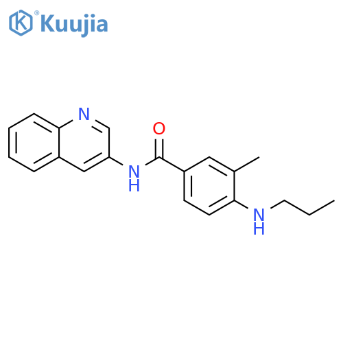 Benzamide, 3-methyl-4-(propylamino)-N-3-quinolinyl- structure