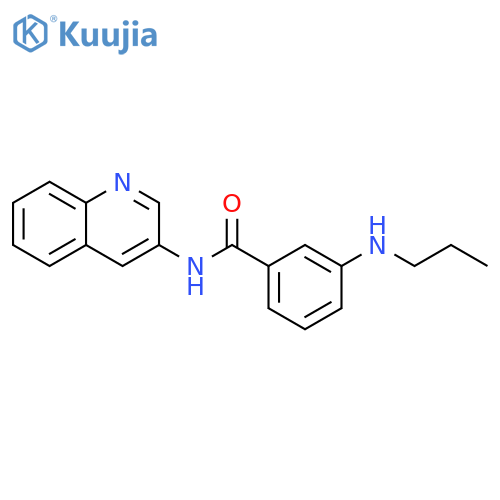 Benzamide, 3-(propylamino)-N-3-quinolinyl- structure