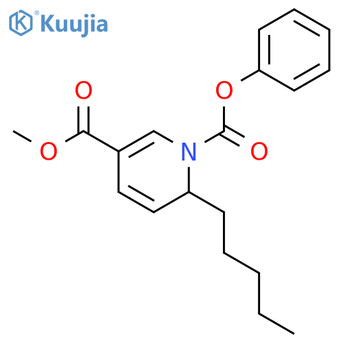 1,3(6H)-Pyridinedicarboxylic acid, 6-pentyl-, 3-methyl 1-phenyl ester structure