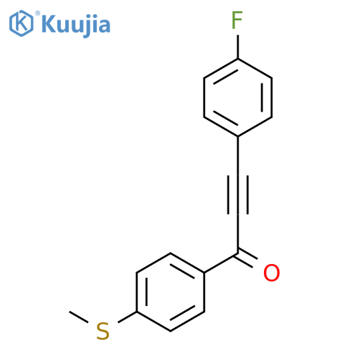 2-PROPYN-1-ONE, 3-(4-FLUOROPHENYL)-1-[4-(METHYLTHIO)PHENYL]- structure