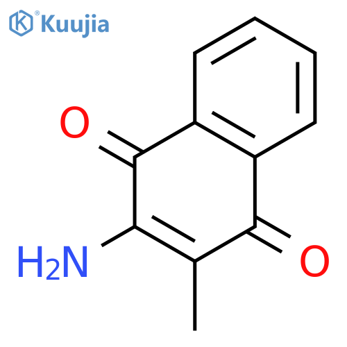 1,4-Naphthalenedione, 2-amino-3-methyl- structure