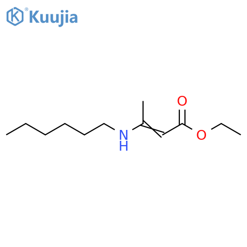 2-Butenoic acid, 3-(hexylamino)-, ethyl ester structure