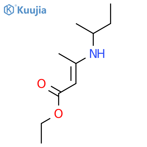 2-Butenoic acid, 3-[(1-methylpropyl)amino]-, ethyl ester structure
