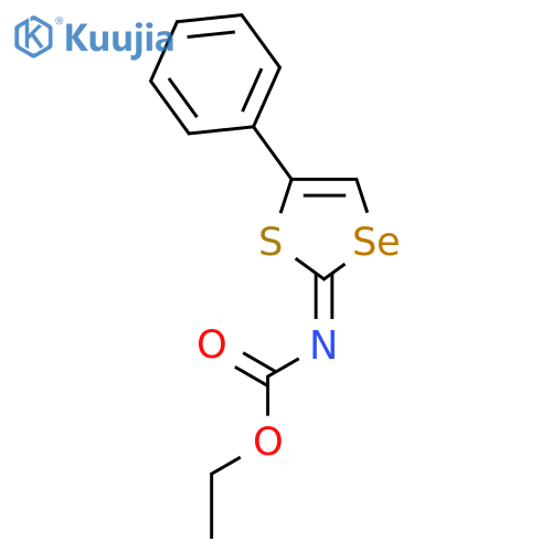 CARBAMIC ACID, (5-PHENYL-1,3-THIASELENOL-2-YLIDENE)-, ETHYL ESTER structure