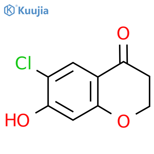 6-Chloro-7-hydroxychroman-4-one structure