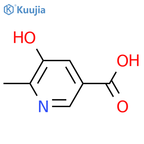 5-hydroxy-6-methylpyridine-3-carboxylic acid structure