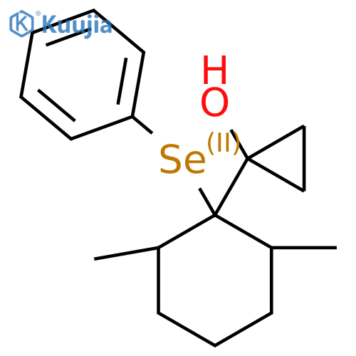 1-[2,6-Dimethyl-1-(phenylselanyl)cyclohexyl]cyclopropanol structure