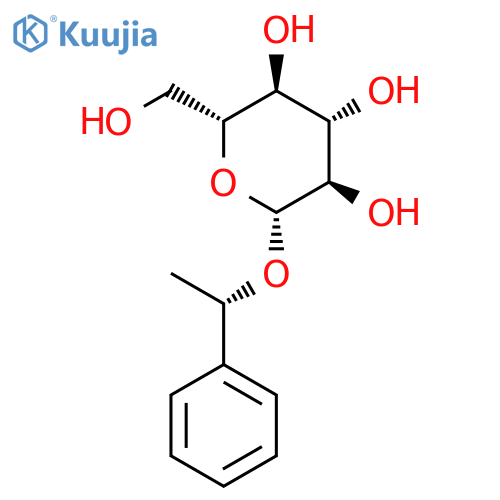 (S)-1-phenylethyl beta-D-glucopyranoside structure