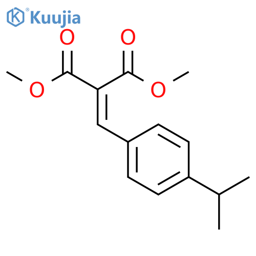 Propanedioic acid, [[4-(1-methylethyl)phenyl]methylene]-, dimethyl ester structure