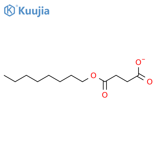 Butanedioic acid, monooctyl ester structure