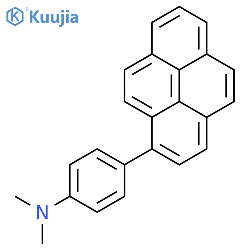 Benzenamine, N,N-dimethyl-4-(1-pyrenyl)- structure