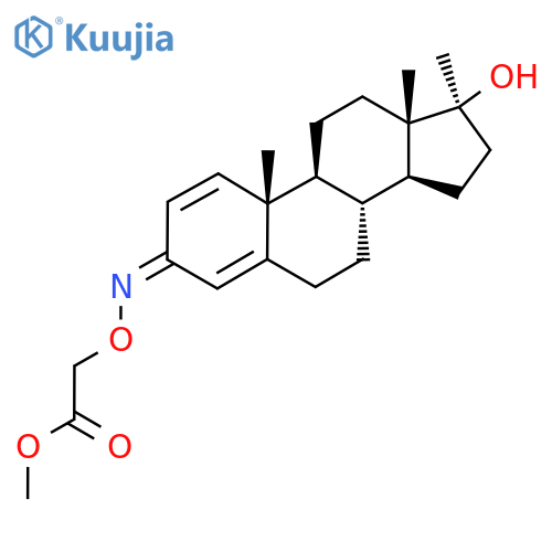 Methyl 2-[(Z)-[(8R,9S,10R,13S,14S,17S)-17-hydroxy-10,13,17-trimethyl-7,8,9,11,12,14,15,16-octahydro-6H-cyclopenta[a]phenanthren-3-ylidene]amino]oxyacetate structure