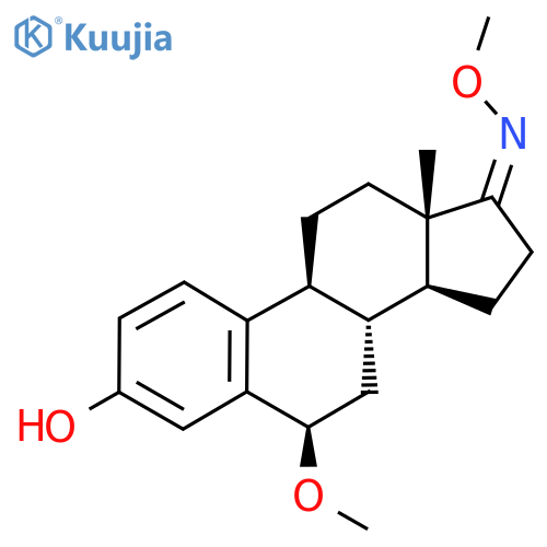 (6R,8R,9S,13S,14S,17Z)-6-Methoxy-17-methoxyimino-13-methyl-7,8,9,11,12,14,15,16-octahydro-6H-cyclopenta[a]phenanthren-3-ol structure