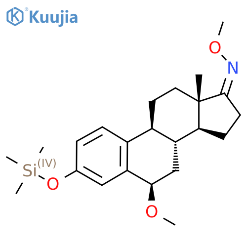 (Z,6R,8R,9S,13S,14S)-N,6-Dimethoxy-13-methyl-3-trimethylsilyloxy-7,8,9,11,12,14,15,16-octahydro-6H-cyclopenta[a]phenanthren-17-imine structure