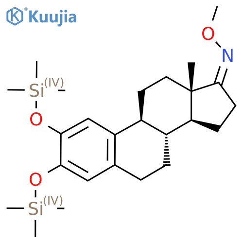 (Z,8R,9S,13S,14S)-N-Methoxy-13-methyl-2,3-bis(trimethylsilyloxy)-7,8,9,11,12,14,15,16-octahydro-6H-cyclopenta[a]phenanthren-17-imine structure