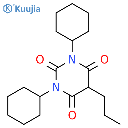 1,3-dicyclohexyl-5-propylpyrimidine-2,4,6(1H,3H,5H)-trione structure