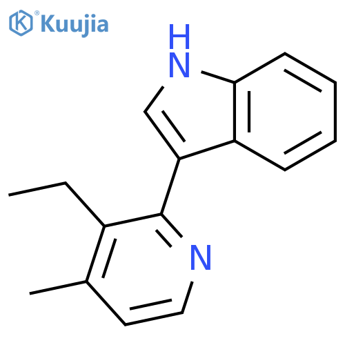 1H-INDOLE, 3-(3-ETHYL-4-METHYL-2-PYRIDINYL)- structure