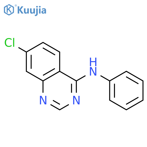 7-Chloro-N-phenyl-4-quinazolinamine structure