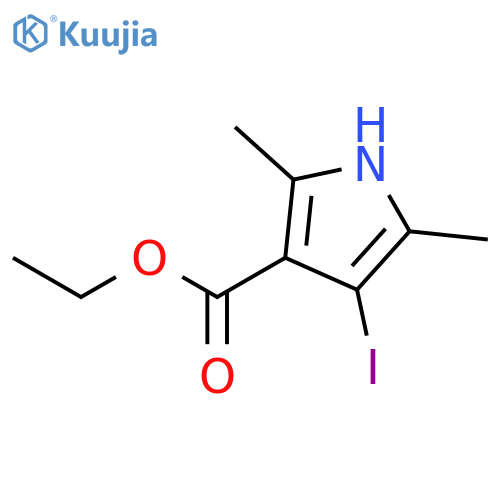 1H-PYRROLE-3-CARBOXYLIC ACID, 4-IODO-2,5-DIMETHYL-, ETHYL ESTER structure