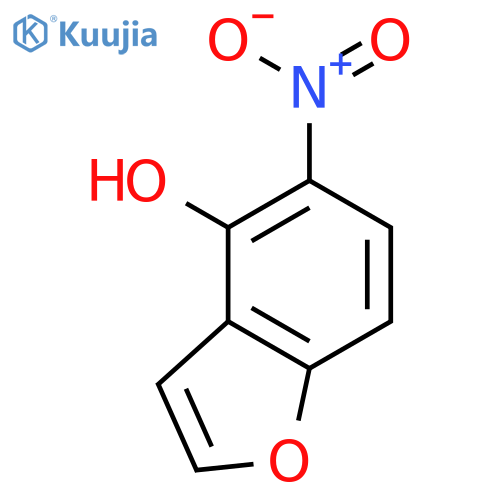 4-Benzofuranol, 5-nitro- structure
