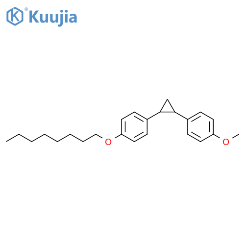 Benzene, 1-methoxy-4-[2-[4-(octyloxy)phenyl]cyclopropyl]- structure