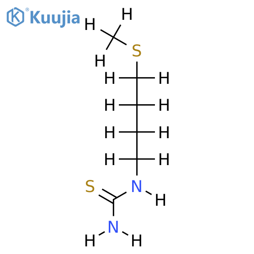 (4-Methylmercapto-butyl)-thioharnstoff structure