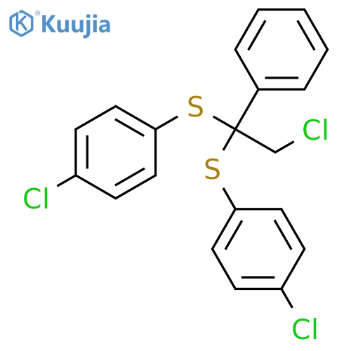 Benzene, 1,1'-[(2-chloro-1-phenylethylidene)bis(thio)]bis[4-chloro- structure