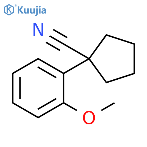 1-(2-Methoxyphenyl)cyclopentanecarbonitrile structure