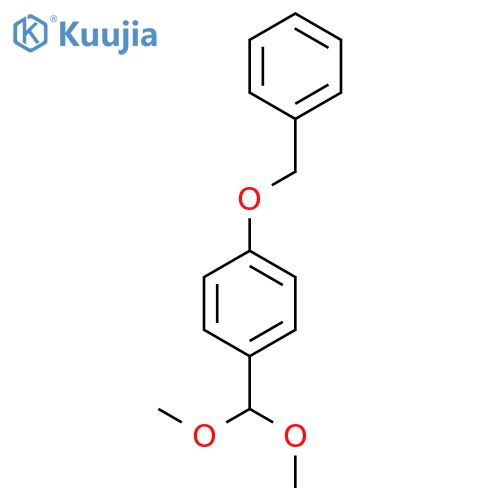Benzene, 1-(dimethoxymethyl)-4-(phenylmethoxy)- structure