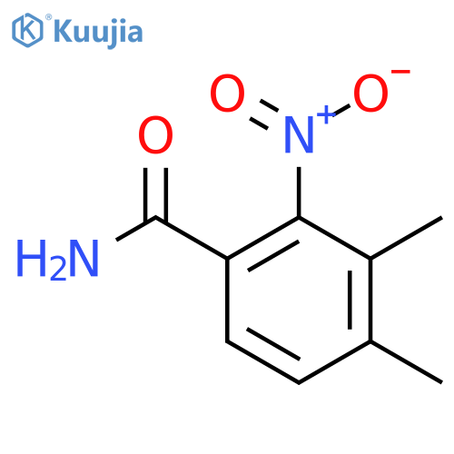 3,4-Dimethyl-2-nitrobenzamide structure