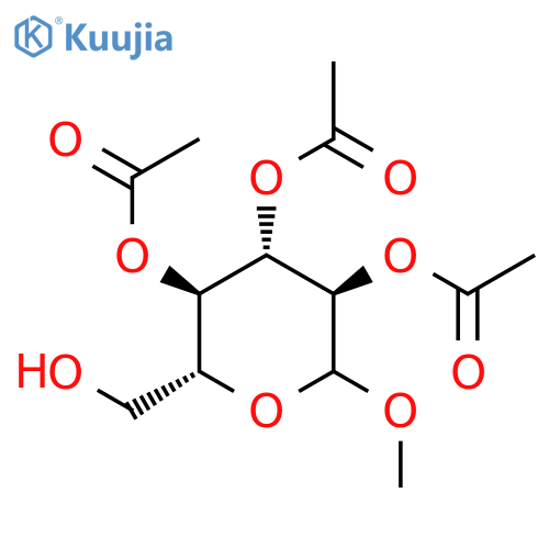 Methyl 2,3,4-tri-O-acetyl-a-D-glucopyranoside structure