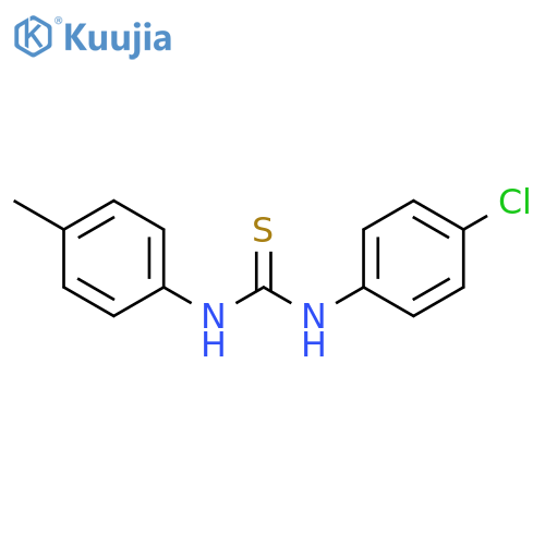 THIOUREA, N-(4-CHLOROPHENYL)-N'-(4-METHYLPHENYL)- structure