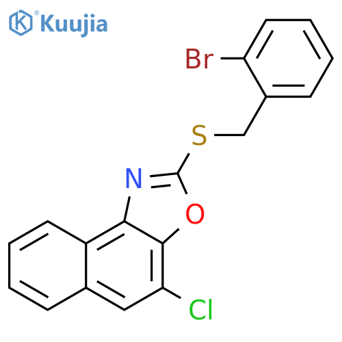 Naphth[1,2-d]oxazole, 2-[[(2-bromophenyl)methyl]thio]-4-chloro- structure