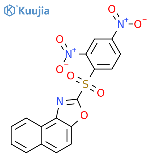 Naphth[1,2-d]oxazole, 2-[(2,4-dinitrophenyl)sulfonyl]- structure