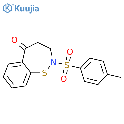 1,2-BENZOTHIAZEPIN-5(2H)-ONE, 3,4-DIHYDRO-2-[(4-METHYLPHENYL)SULFONYL]- structure