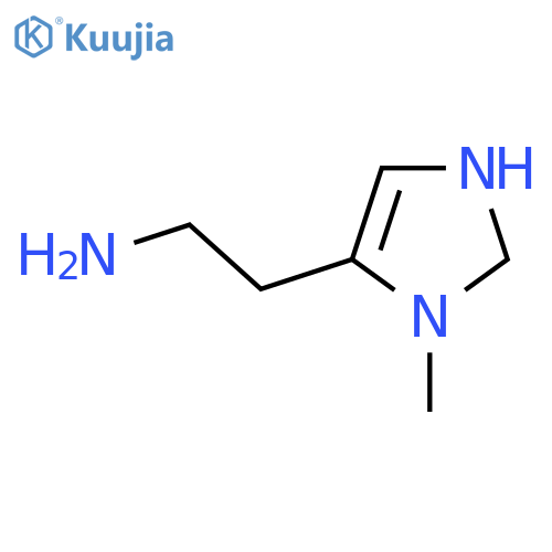 2-(3-Methyl-1,2-dihydroimidazol-4-yl)ethanamine structure