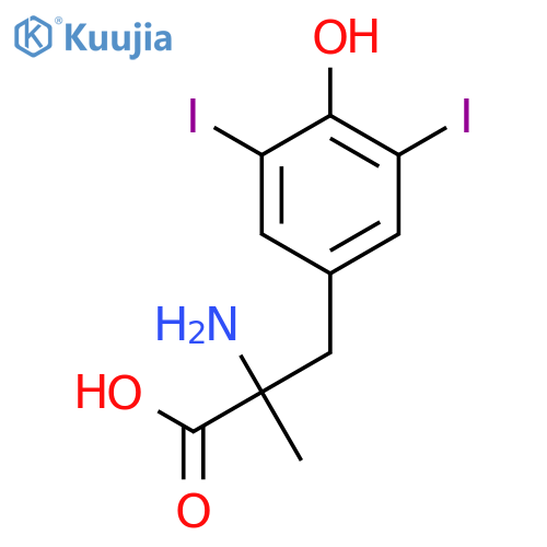 3,5-Diiodo-a-methyl-DL-tyrosine structure