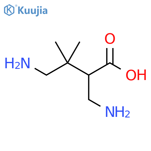 Butanoic acid,4-amino-2-(aminomethyl)-3,3-dimethyl- structure