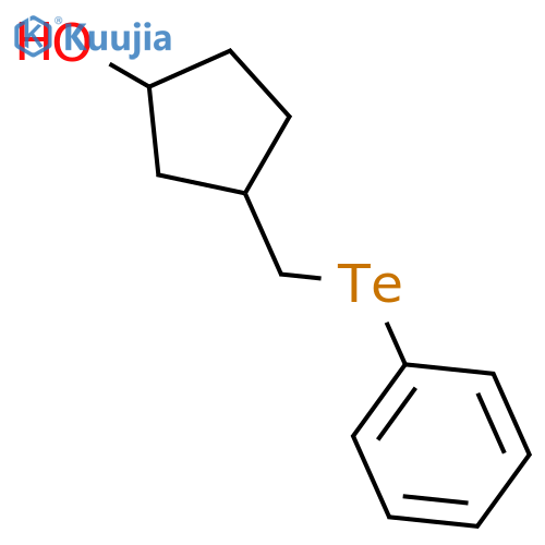Cyclopentanol, 3-[(phenyltelluro)methyl]- structure