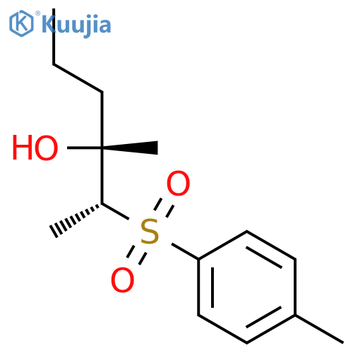 3-Hexanol, 3-methyl-2-[(4-methylphenyl)sulfonyl]-, (2R,3R)- structure