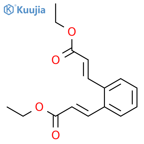 2-PROPENOIC ACID, 3,3'-(PHENYLENE)BIS-, DIETHYL ESTER structure