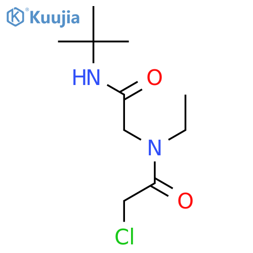 N-tert-butyl-2-(2-chloro-N-ethylacetamido)acetamide structure