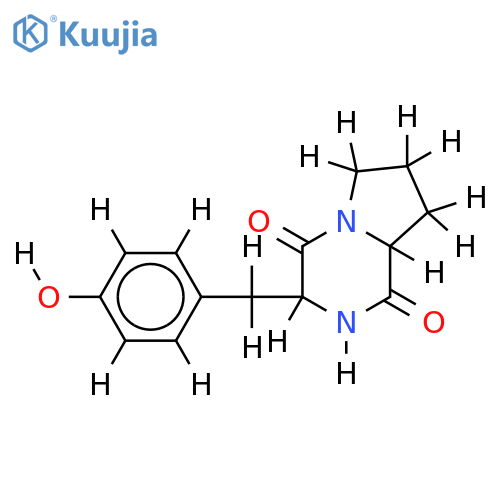 cyclo(L-Pro-L-Tyr) structure